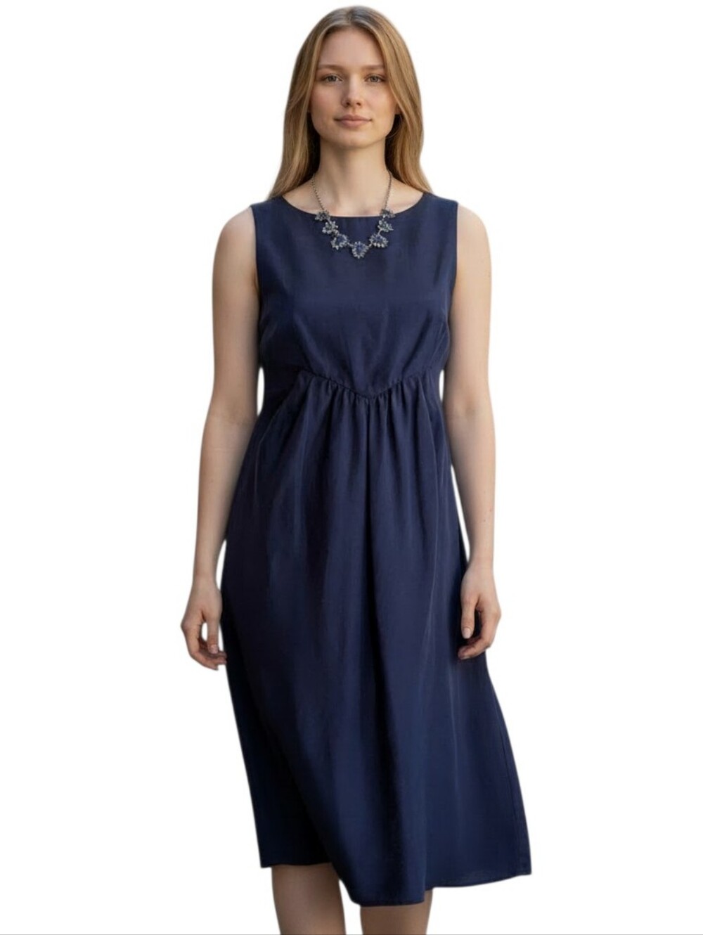 Giorgio Armani Shantung Midi Dress Size 40